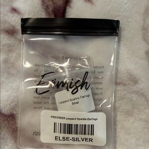 Erimish Silver Leopard Earrings